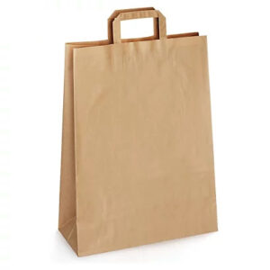 Bolsa Papel Kraft Marrón Asa Plana (45x17x48)