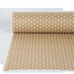 Bobina Papel Kraft 70x50 Havvana Topos Blancos