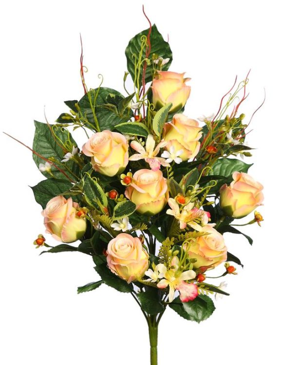 Ramo Frontal Rosas 54cm Rosa