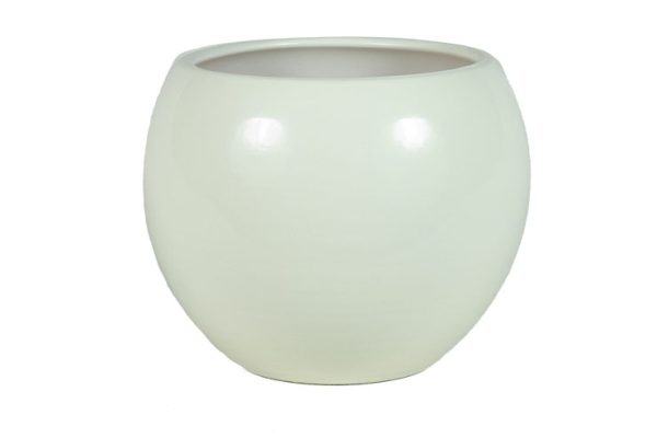 Maceta Traviata 17cm Blanco Brillo