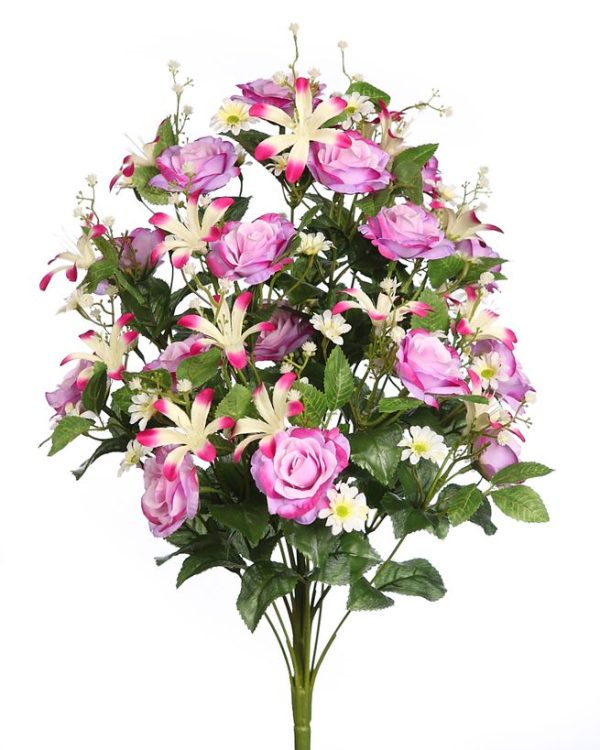Ramo Frontal Rosas 55cm Morado