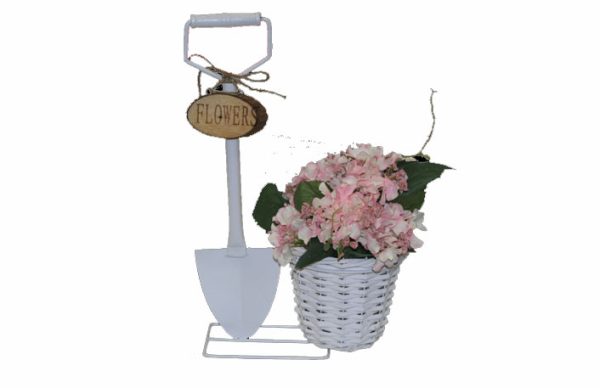 Macetero Pala Jardinera Blanca