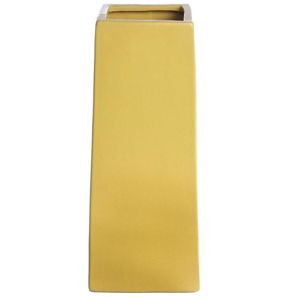 Jarrón Cerámica 31cm Amarillo