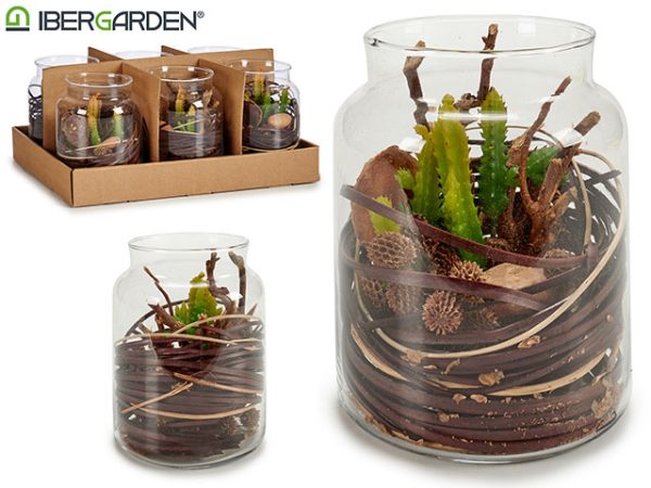 Tarro Cristal Cactus Surtidos