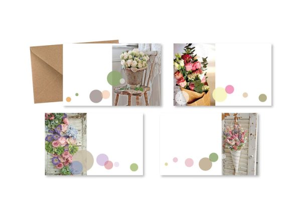 Sobres y Tarjetas Kraft 6x8 (100u. - 4 mod. surtido)