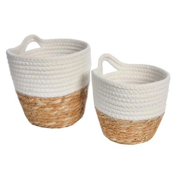 Maceteros Colgantes Cuerda Set 2