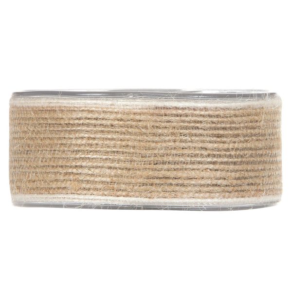 Rollo Yute Borde Blanco 40x12m