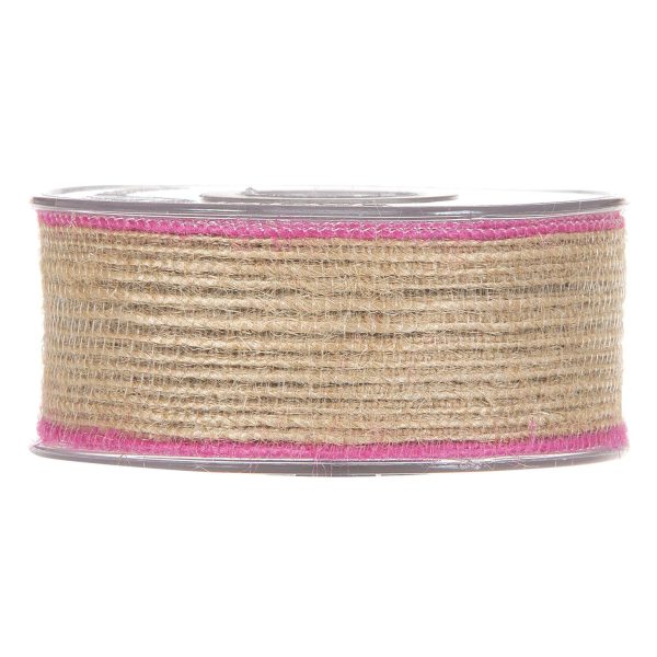Rollo Yute Borde Fucsia 40x12m