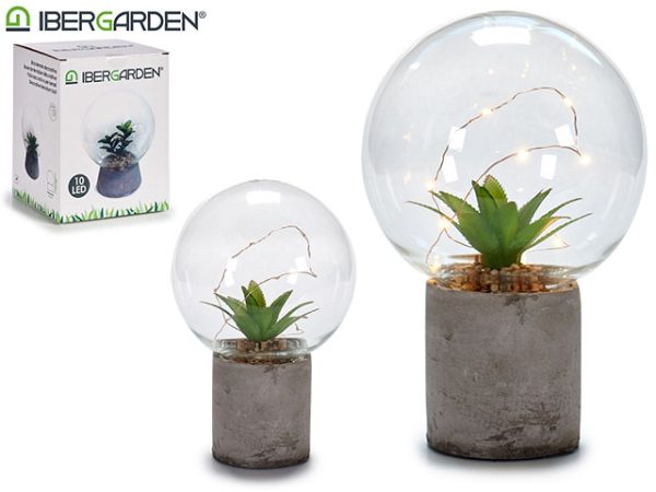 Bola Cristal Cactus Led