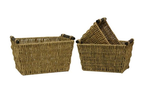 Canastos Sesgrass Deco Set 3  40x30x22