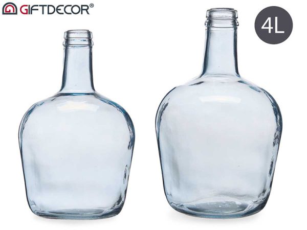 Garrafa Cristal 4 l. Azul