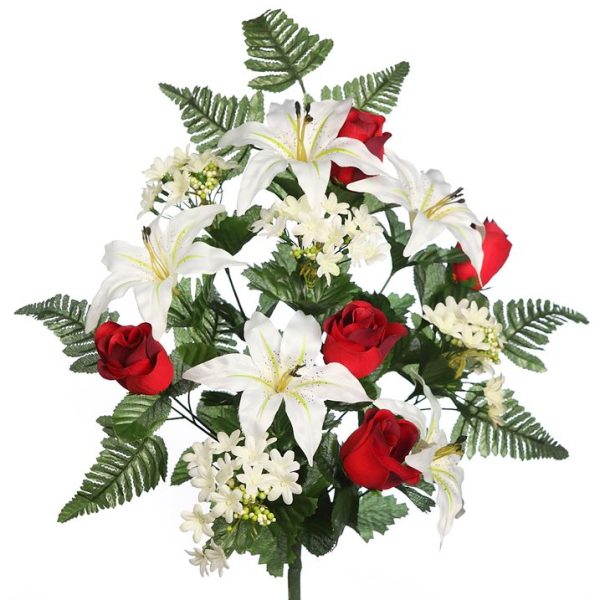 Ramo Rosas Lili 48cm Rojo