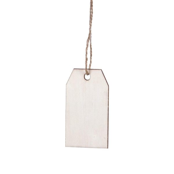 Tarjeta Madera Natural 8x4.5cm (12 uds)