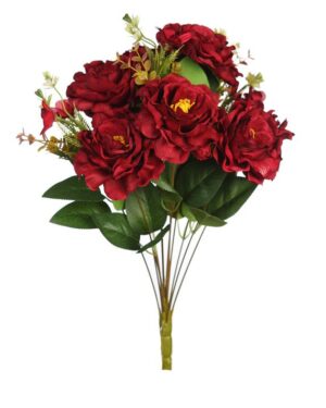 Ramo Red. Peonias 42cm Rojo