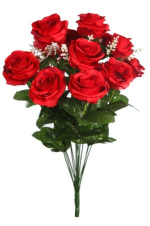 Ramo Red. Rosas, Gypso 55cm Rojo
