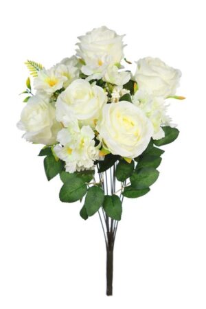 Ramo Red. Rosas y Margaritas 50cm Blanco