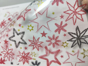 Bobina Polip. Estrellas Transp 70x50