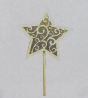 Pick Estrella de Madera 12.5x50cm