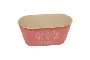 Macetero Rosa Flores 26x13x12