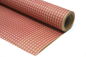 Bobina Kraft Vichy Rojo 70x25