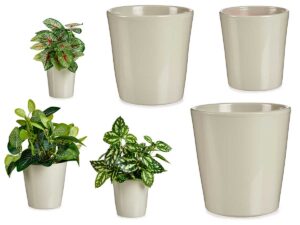 Maceta Cerámica Cónica Set 3