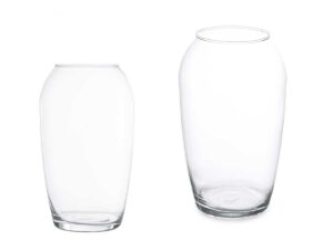 Jarrón Cristal Abombado Pequeño