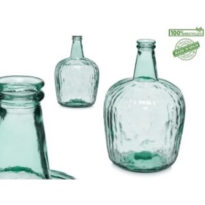 Botella 40x20cm Vidrio Rayada