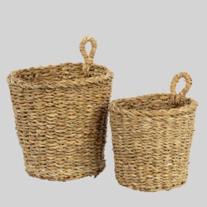 Cesto Mimbre Colgante 22x22 (Set 2)