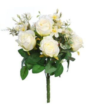 Ramo Red. Rosas 35cm Crema