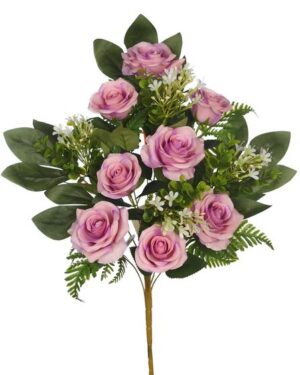 Ramo Front. Rosas 52cm Lila