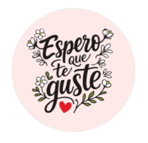 Etiqueta Adva. "Espero que te guste" rollo 250u.