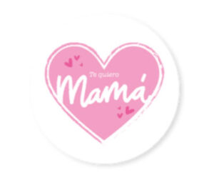 Etiqueta Adva. "Te quiero mamá" rollo 250u.