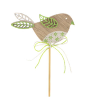 Pin Pajarito 8x50cm Verde